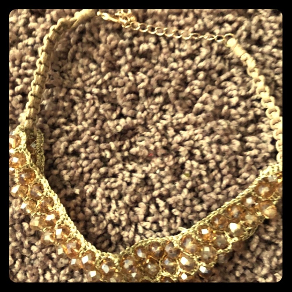 gold jewel choker